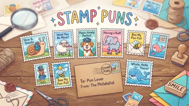 stamp puns