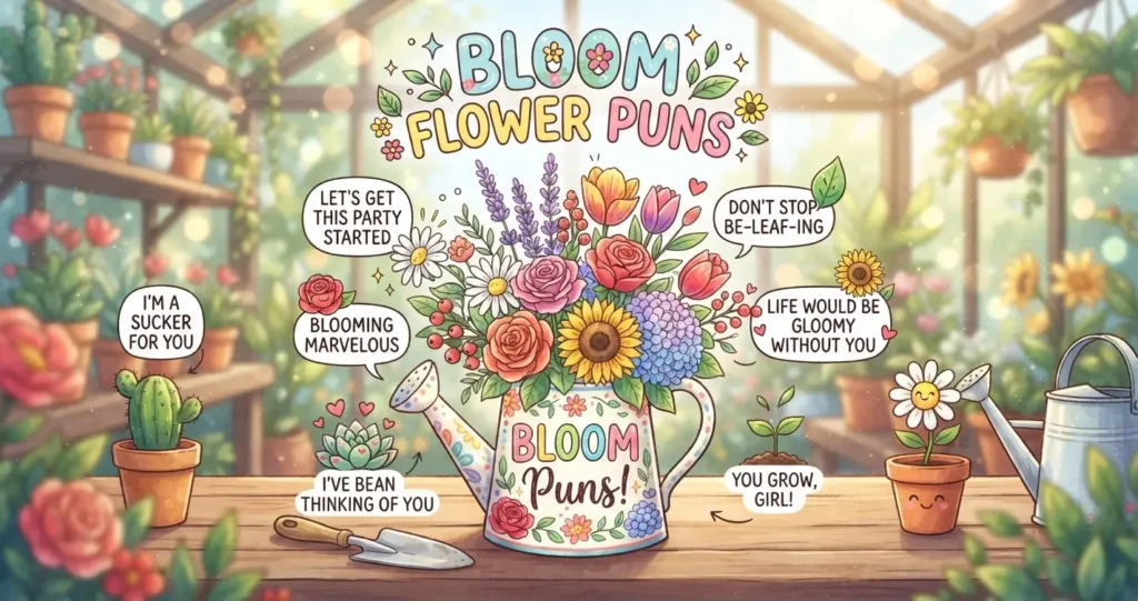 bloom flower puns