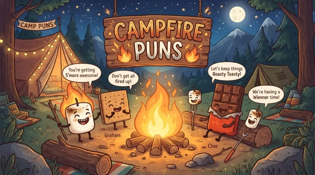 campfire puns