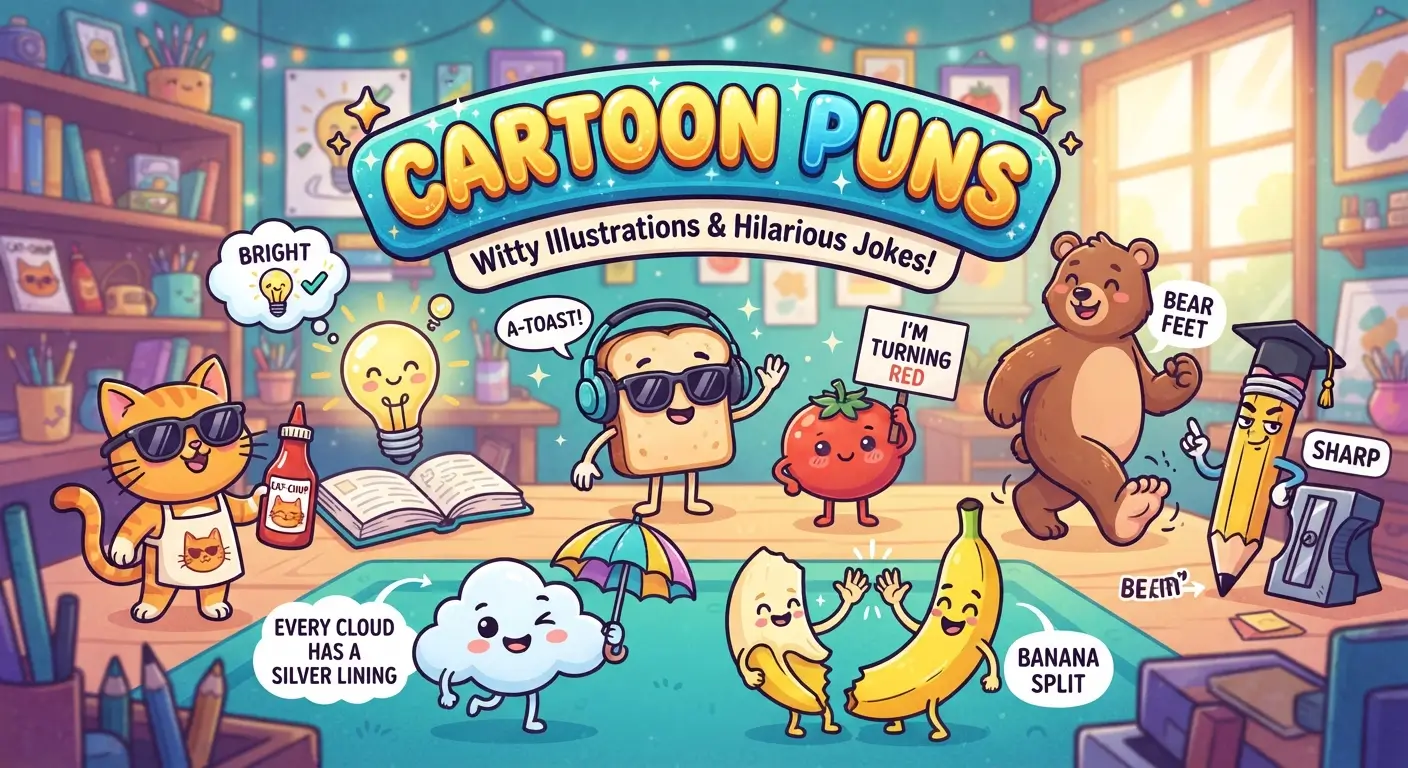 cartoon puns