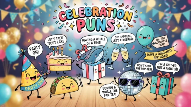 celebration puns