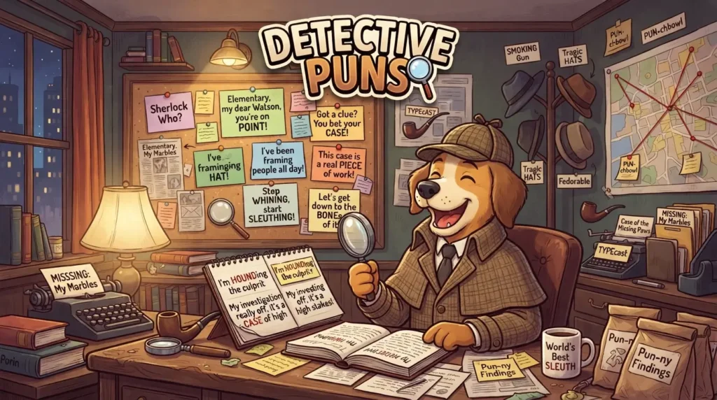 detective puns