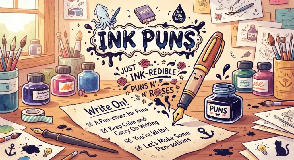ink puns