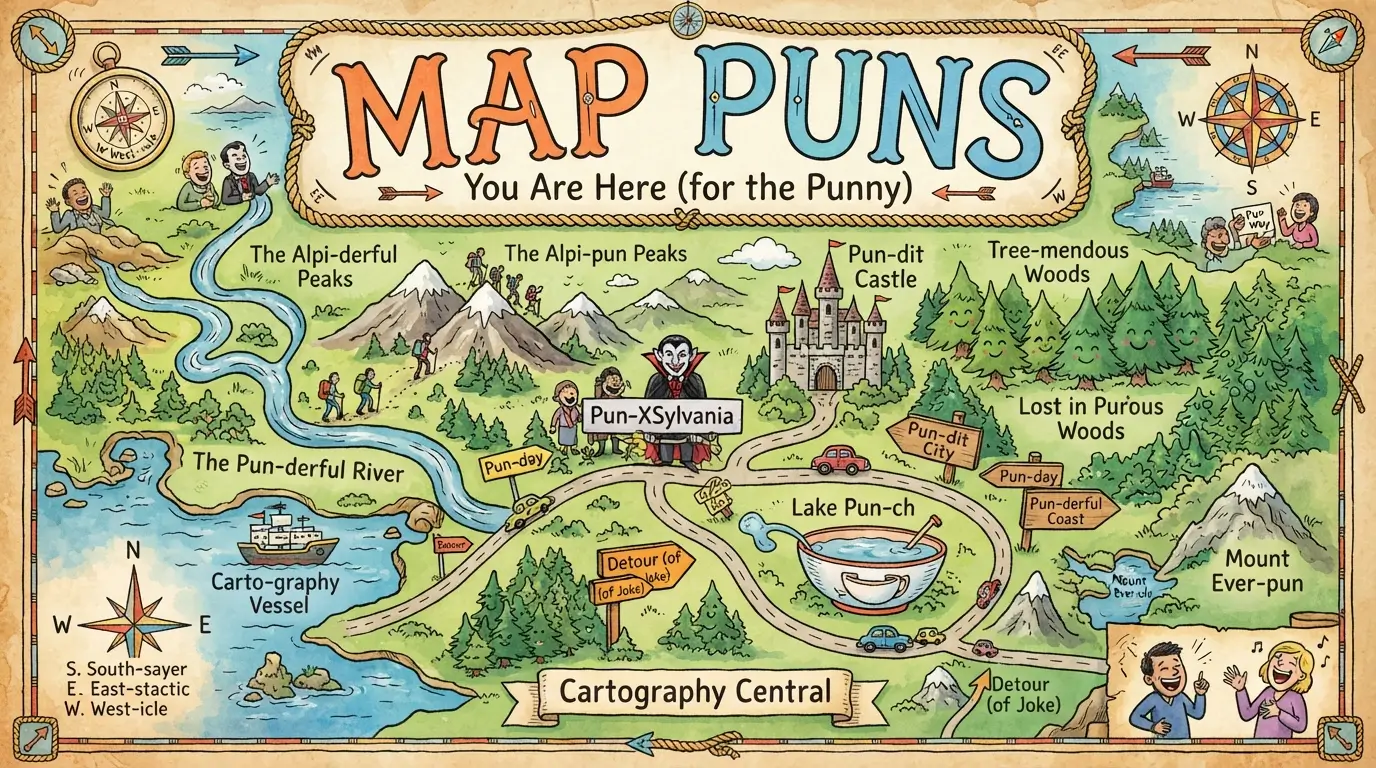 map puns