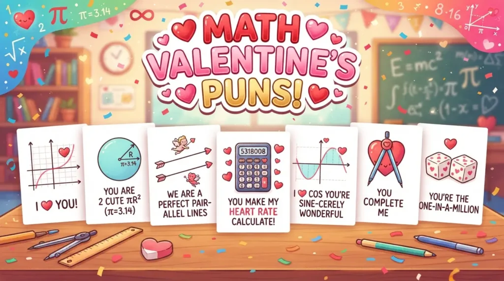 math valentines puns