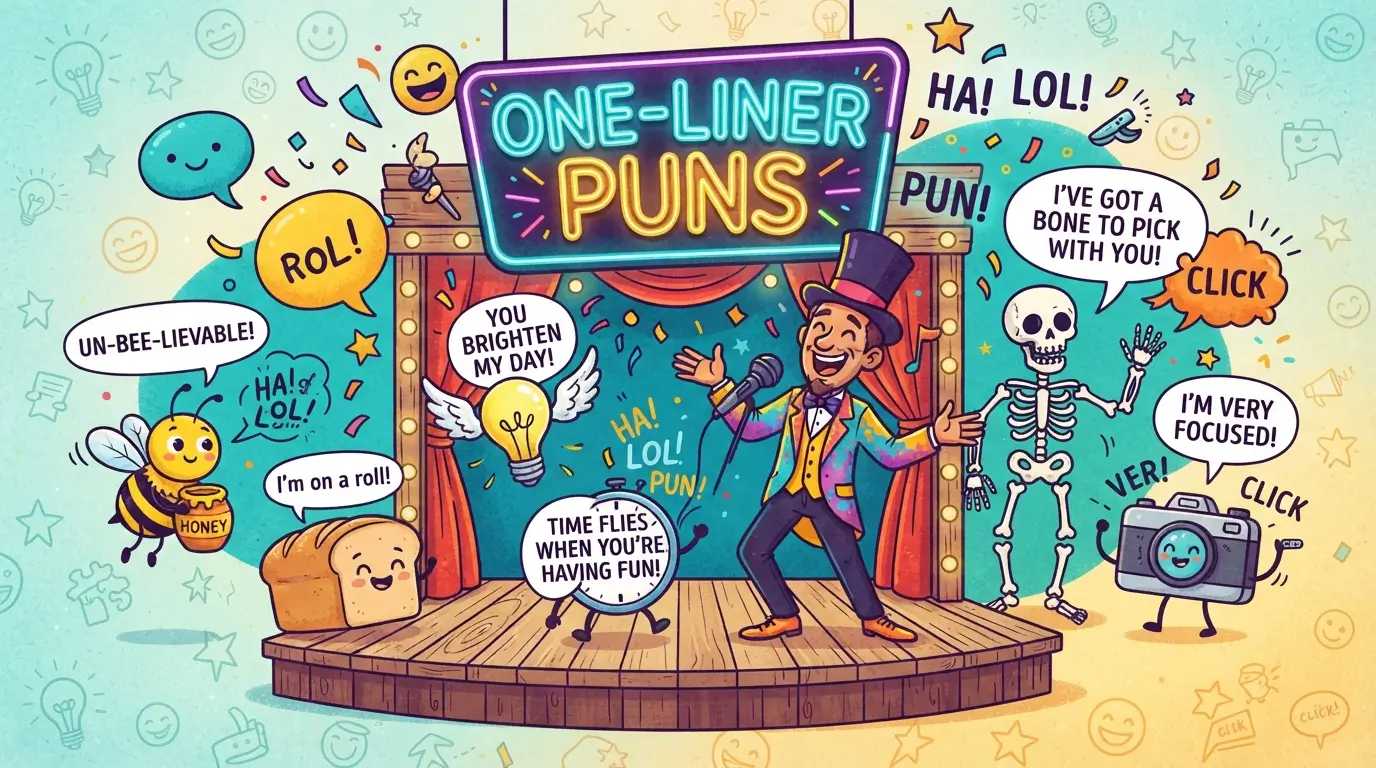 one liner puns