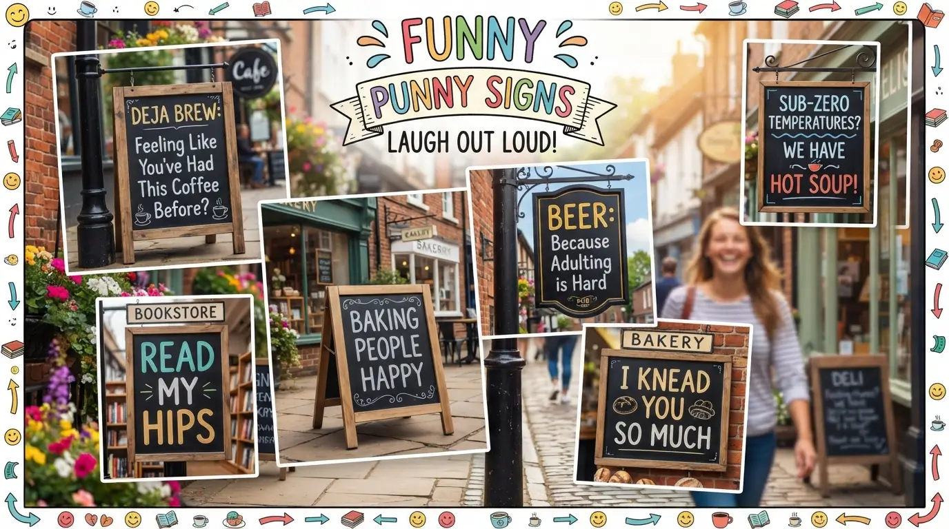 puns funny signs