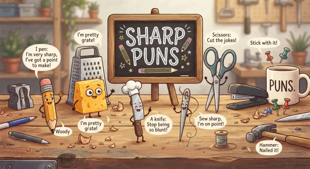sharp puns