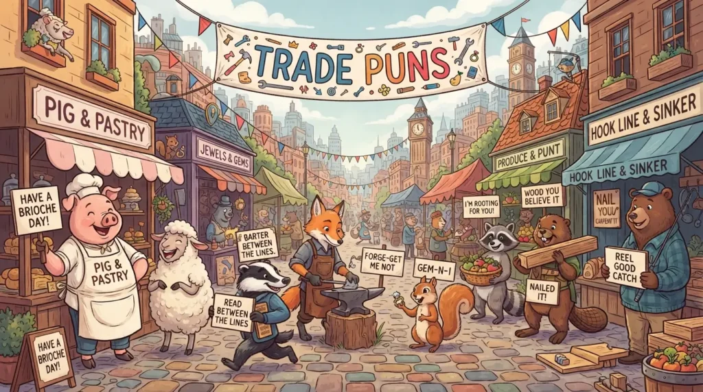 trade puns