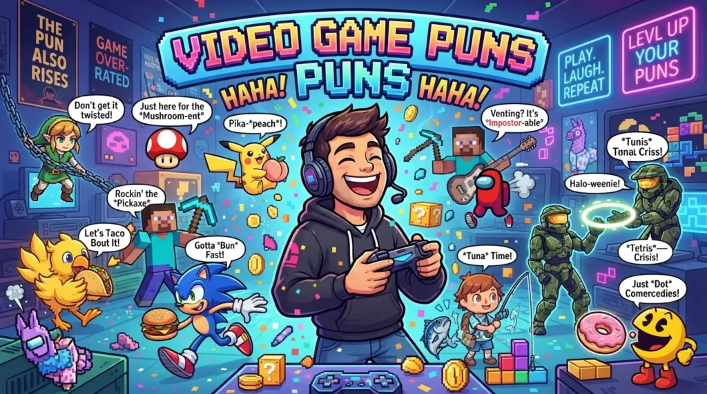 video game puns