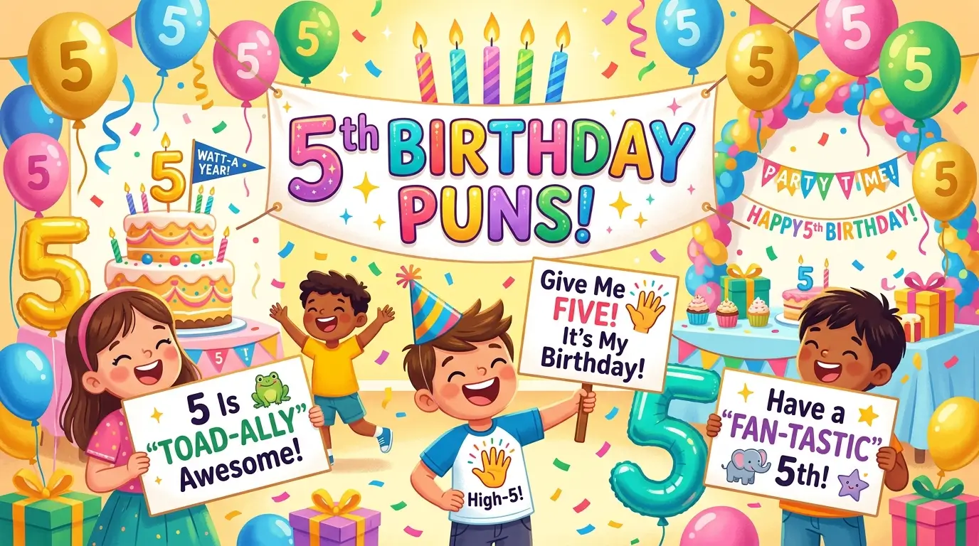5th birthday puns