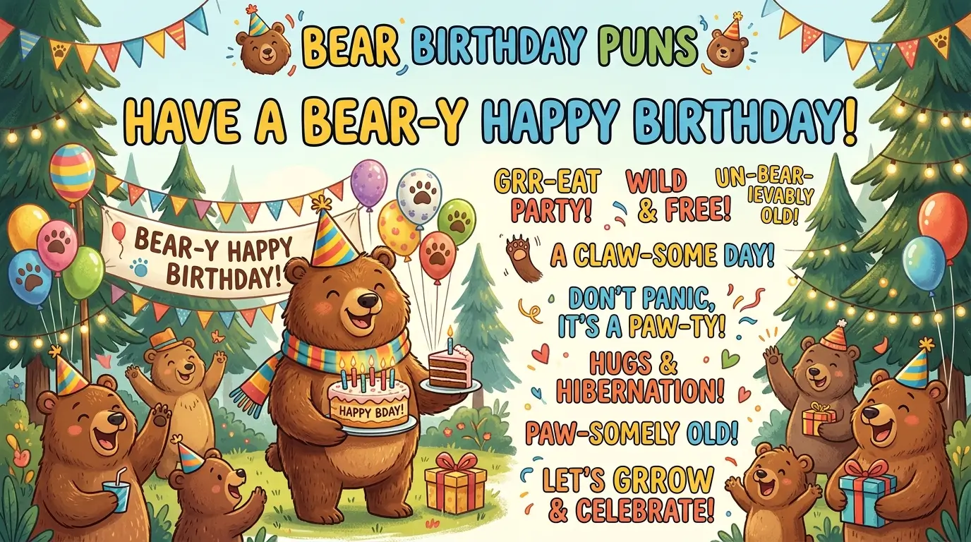 bear birthday puns