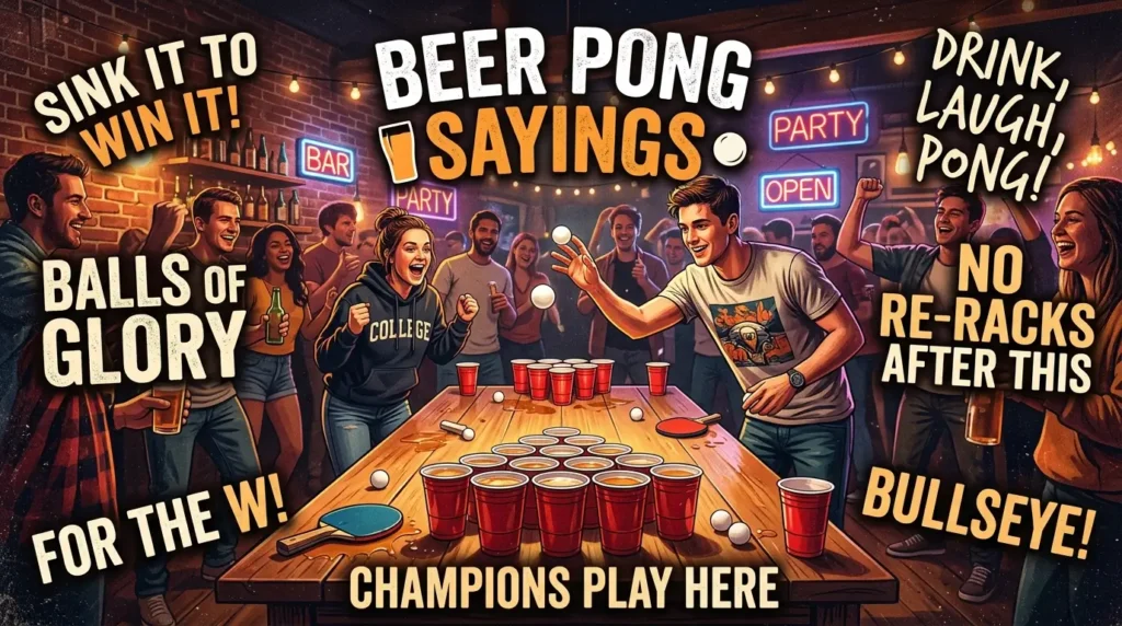 beer pong sayings
