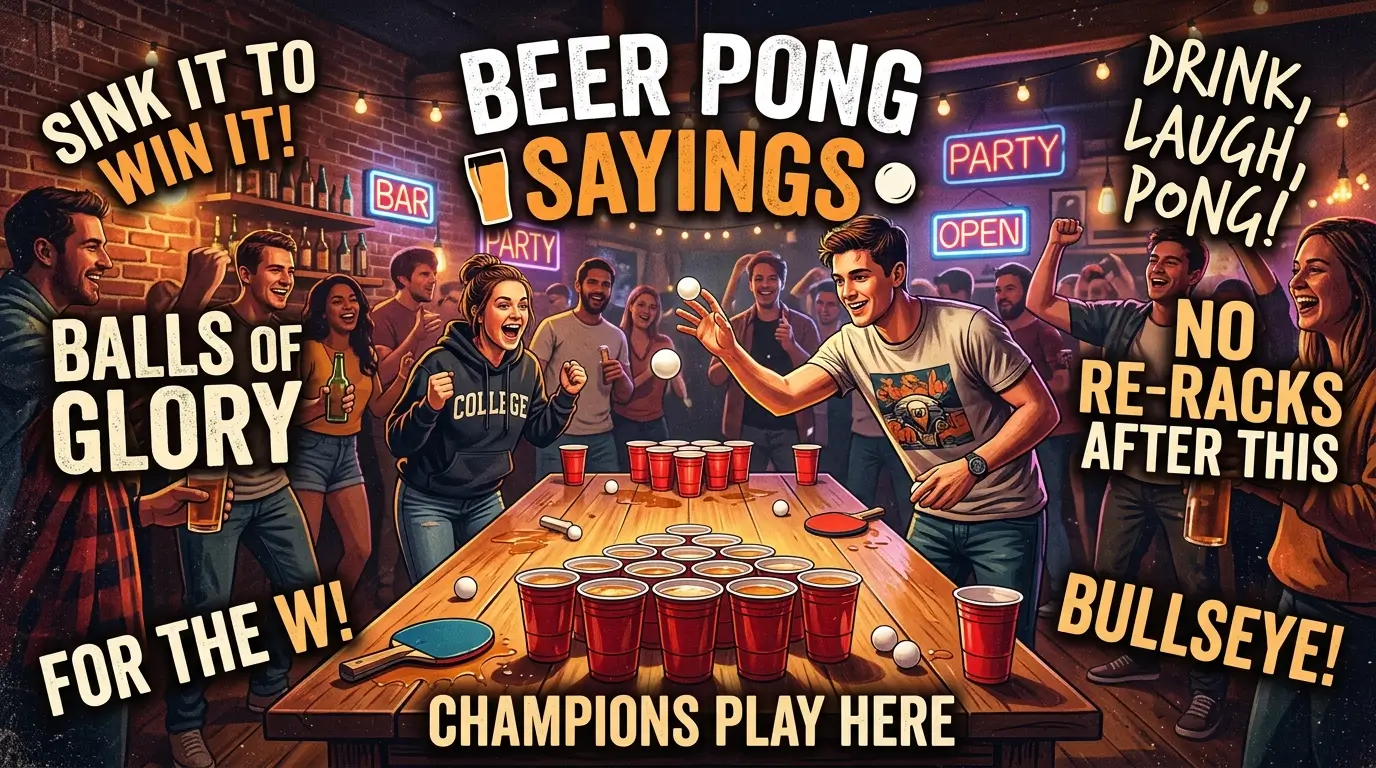 beer pong sayings