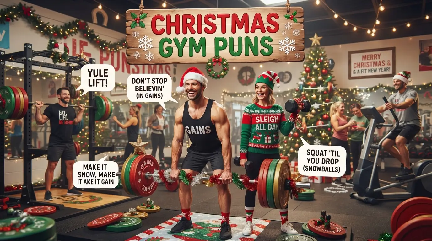 christmas gym puns