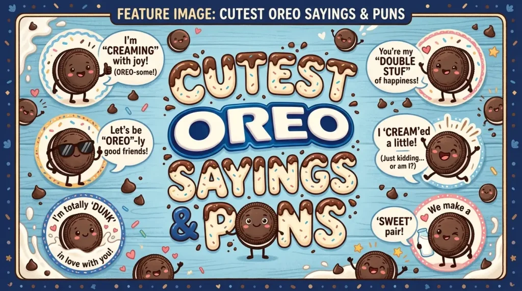 puns cute oreo sayings