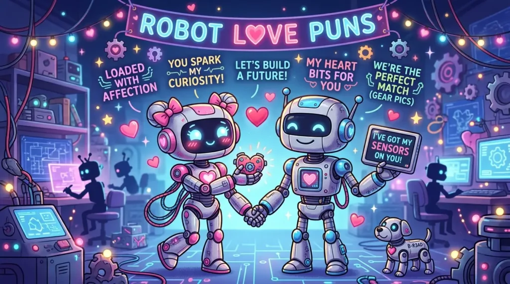 robot love puns