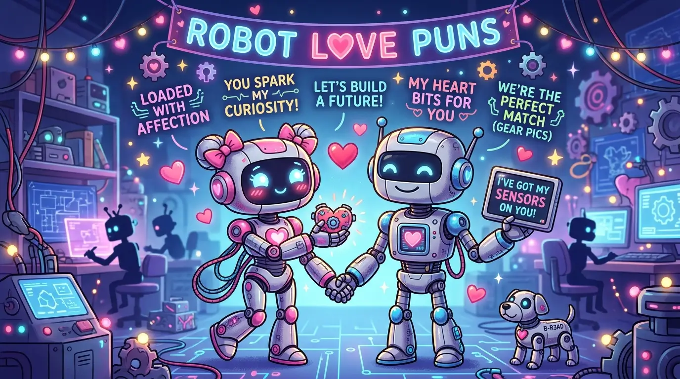 robot love puns