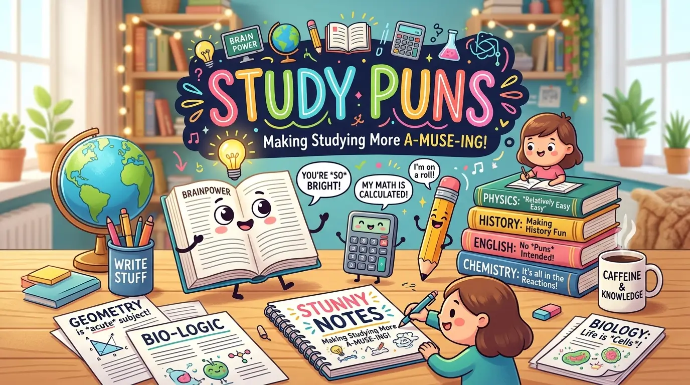 study puns